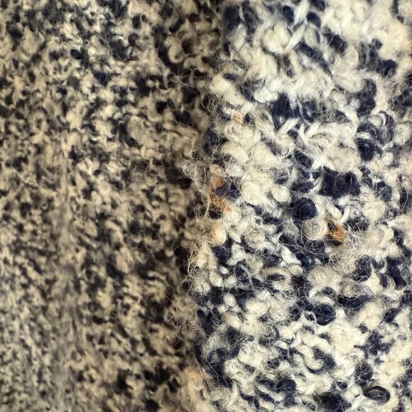 J. Crew Lodge Coat In Speckled Navy Blue Boucle - Picture 6 of 7
